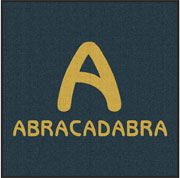 3' x 3' (35" x 35") Waterhog Inlay ABRACADABRA Indoor | Outdoor Logo Mat