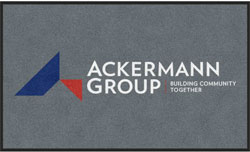 3' x 5' (35" x 59") Digiprint HD ACKERMANN  Indoor Logo Mat