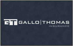 5' x 8'(58" x 95") Digiprint HD GALLO THOMAS  Indoor Logo Mat