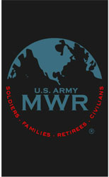 9' x 15' Eco Berber Logo US ARMY MWR  Indoor/Outdoor Logo Mat