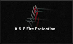 3' x 5 (35" x 59") Waterhog Impressions HD A & F FIRE   Indoor/Outdoor Logo Mat