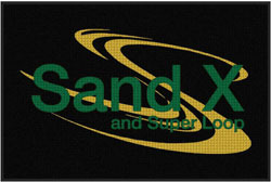 4' x 6'(45" x 69") Waterhog Impressions HD SAND X  Indoor/Outdoor Logo Mat