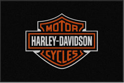 4' x 6'(45" x 69") Waterhog Impressions HD HARLEY DAVIDSON   Indoor/Outdoor Logo Mat