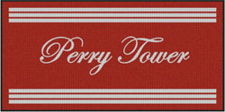 4' x 8'(45" x 95") Waterhog Inlay PERRY TOWER Indoor/Outdoor Logo Mat