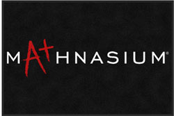 2 'x 3' (24" x 35") Digiprint Classic MATHNASIUM Indoor Logo Mat