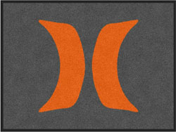 3' x 4' (35" x 47") Digiprint Classic HURLEY Indoor Logo Mat