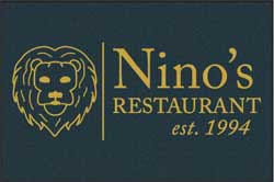 6' x 9' (70" x 106) Waterhog Inlay NINO'S RESTAURANT  Indoor/Outdoor Logo Mat