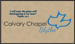 3' x 5' (35" x 59") Digiprint HD CALVARY CHAPEL Indoor Logo Mat