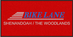 3' x 6' (35" x 69") Waterhog Inlay BIKE LANE Indoor/Outdoor Logo Mat