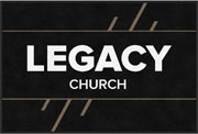 4' x 6' (45" x 69") Colorstar Impressions LEGACY CHURCH Indoor Logo Mat