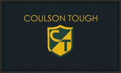 3' x 5' (35" x 56") Superscrape Impressions COULSON TOUGH Rubber Logo Mat