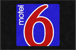 2 'x 3' (24" x 35") Digiprint Classic MOTEL 6 Indoor Logo Mat