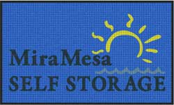 3' x 5 (35" x 59") Waterhog Inlay HALLIDAY MIRA MESA Indoor/Outdoor Logo Mat