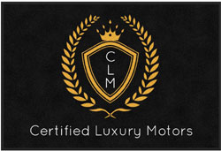 4' x 6'(45" x 69") Digiprint HD CERTIFIED LUXURY MOTORS  Indoor Logo Mat