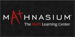 3' x 6 (35" x 69") Digiprint Classic MATHNASIUM Indoor Logo Mat