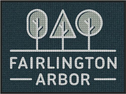 3' x 4' (35" x 47") Waterhog Inlay FAIRLINGTON ARBOR  Indoor/Outdoor Logo Mat