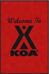 4' x 6' (45" x 69")ColorStar Impressions KOA Indoor Logo Mat