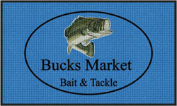 3' x 5' (35" x 59") Waterhog Impressions HD BUCKS MARKET Indoor/Outdoor Logo Mat