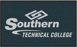 3' x 5 (35" x 59") Waterhog Inlay SOUTHERN TC  Indoor/Outdoor Logo Mat