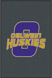 4' x 6'(45" x 69") Waterhog Impressions HD OELWEIN HUSKIES  Indoor/Outdoor Logo Mat