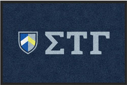 2 'x 3' (24" x 35") Digiprint HD   SIGMA TAU GREEK   Indoor Logo Mat