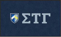 3' x 5' (35" x 59") Digiprint HD SIGMA TAU GREEK Indoor Logo Mat