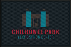 4' x 6' (45" x 69") Superscrape Impressions CHILHOWEE PARK Rubber Logo Mat