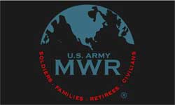 9' x 15' Eco Berber Logo US ARMY MWR  Indoor/Outdoor Logo Mat