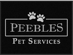 3' x 4' (35" x 45") Waterhog Impressions HD PEEBLES PET   Indoor-Outdoor Logo Mat