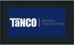 3' x 5' (35" x 56") Superscrape Impressions TANCO Rubber Logo Mat