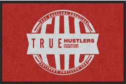 2 'x 3' (24" x 35") Digiprint HD TRUE HUSTLERS  Indoor Logo Mat