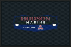 4' x 6 (45" x 69") Superscrape Impressions HUDSON MARINE   Indoor Logo mat