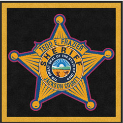 4' x 4'(45" x 45") Digiprint HD JACKSON COUNTY SHERIFF Indoor Logo Mat