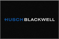 4' x 6'(45" x 69") Waterhog Impressions HD HUSCH BLACKWELL  Indoor/Outdoor Logo Mat