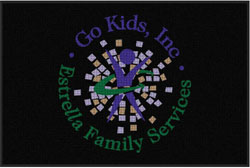 4' x 6'(45" x 69") Waterhog Impressions HD GO KIDS  Indoor/Outdoor Logo Mat