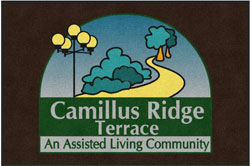 4' x 6'(45" x 69") Waterhog Impressions HD CAMILLUS RIDGE  Indoor/Outdoor Logo Mat