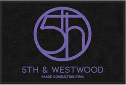 2 'x 3' (24" x 35") Digiprint HD 5TH AND WESTWOOD  Indoor Logo Mat