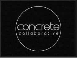 3' x 4' (35" x 47") Waterhog Impressions HD CONCRETE COLLABORATIVE  Indoor/Outdoor Logo Mat