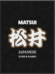 3' x 4' (35" x 47") Digiprint HD MATSUI Indoor Logo Mat