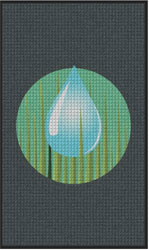 3' x 5' (35" x 59") Waterhog Impressions HD  FRANK TRAINA   Indoor/Outdoor Logo Mat