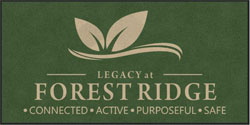 4' x 8'(45" x 95") Digiprint HD FOREST RIDGE  Indoor Logo Mat