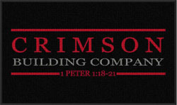3' x 5' (35" x 59") Waterhog Impressions HD CRIMSON Indoor/Outdoor Logo Mat