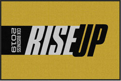 4' x 6'(45" x 69") Waterhog Impressions HD RISE UP  Indoor/Outdoor Logo Mat