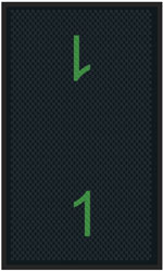 3' x 5' (35" x 56") Superscrape Impressions CMOP 1  Rubber Logo Mat