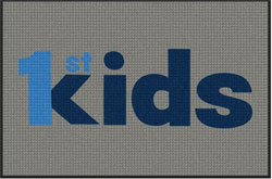 4' x 6'(45" x 69") Waterhog Impressions HD FIRST KIDS  Indoor/Outdoor Logo Mat