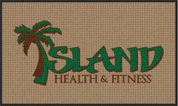 3' x 5' (35" x 58") Waterhog Impressions HD CORE ISLAND Indoor/Outdoor Logo Mat