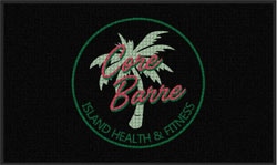 3' x 5' (35" x 58") Waterhog Impressions HD CORE BARRE  Indoor/Outdoor Logo Mat
