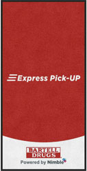 3' x 6 (35" x 69") Digiprint HD EXPRESS PICK UP  Indoor Logo mat