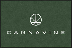 4' x 6 (45" x 69") Digiprint HD  CANNAVINE Indoor Logo mat