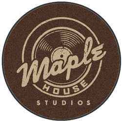 6' Round (68" inches) Digiprint HD Custom Shape MAPLE HOUSE Indoor Logo Mat